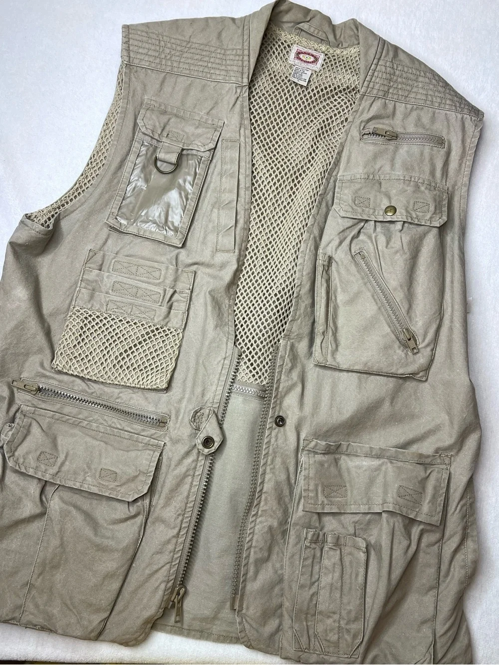 Vintage Banana Republic Safari Utility Vest Men’s Large Multi Pocket Fishing